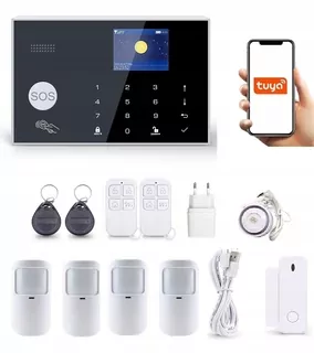 BEZDRÔTOVÝ ALARM LCD 2,4' GSM WiFi TUYA POLISH